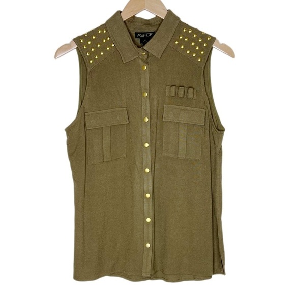 Bulletproof Studded Top by AS by DF - Size Medium (Faux Bullets Not Included). - Picture 2 of 8